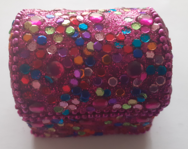 Schmuckbox klein im Oriental Style - pink 004