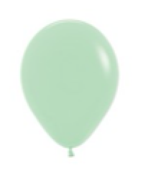 Ballon 12 cm - Pastel Matte Green - 630 - 1 Beutel - 5 Stück