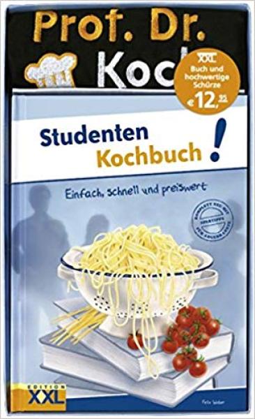 Studenten Kochbuch mit Schürze