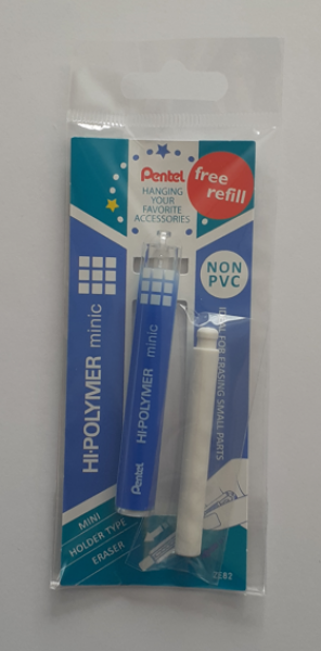 Radierstift Clic Eraser minic - blau + 1 Ersatz Eraser