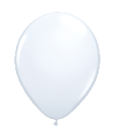 Ballon 28 cm - weiss - 1 Beutel - 5 Stück