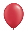 Ballon 28 cm - metallic-rot - 1 Beutel - 5 Stück