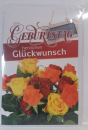 Zum Geburtstag herzlichen Glückwunsch - Doppelkarte A6 mit Couvert