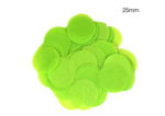 Confetti rund - 25mm 14g - Lime Green Paper