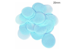 Confetti rund - 25mm 14g - Light Blue Paper