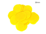 Confetti rund - 25mm 14g - Yellow Paper