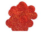 Confetti Foil rund - 25mm 14g - Red Holographic Metallic