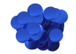 Confetti Foil rund - 25mm 14g - Blue Metallic