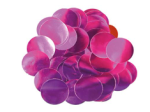 Confetti Foil rund - 25mm 14g - Fuchsia Metallic