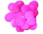 Confett Foil rund - 25mm 14g - Fuchsia Pearl Metallic