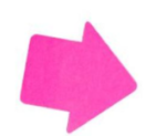 Sticky Notes Mini Blöckchen 100 Blatt 4,5 x 4,5 x 1 cm - Pfeil