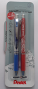 EnerGel-Xm 0,7mm blau - bleu & Montbell Edelweiss auf rot - rouge